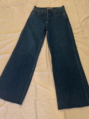 Just USA Samantha Cropped Wide-Leg Jeans
